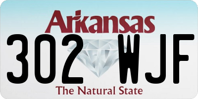AR license plate 302WJF
