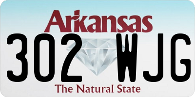 AR license plate 302WJG