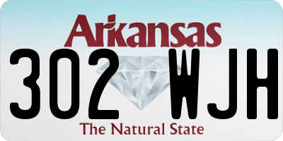 AR license plate 302WJH