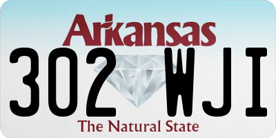 AR license plate 302WJI