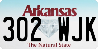 AR license plate 302WJK