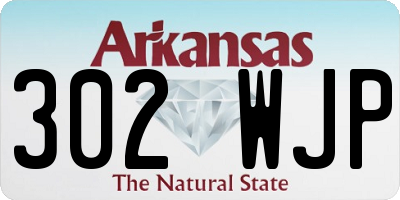 AR license plate 302WJP