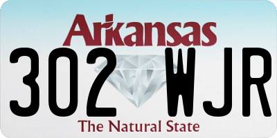 AR license plate 302WJR