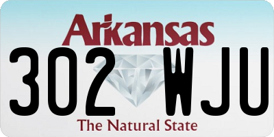 AR license plate 302WJU