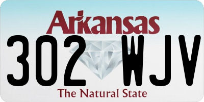 AR license plate 302WJV