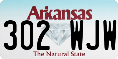 AR license plate 302WJW