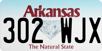 AR license plate 302WJX