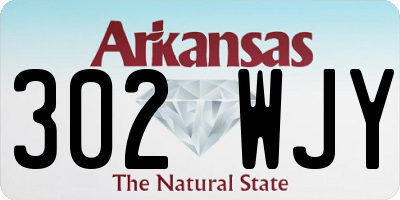 AR license plate 302WJY
