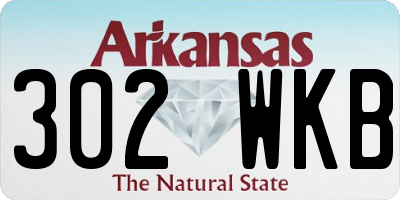 AR license plate 302WKB
