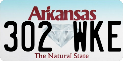 AR license plate 302WKE