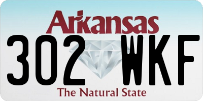 AR license plate 302WKF