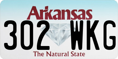 AR license plate 302WKG