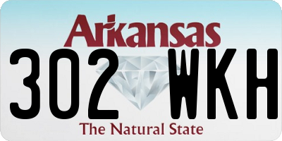 AR license plate 302WKH
