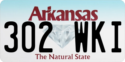 AR license plate 302WKI