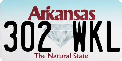 AR license plate 302WKL