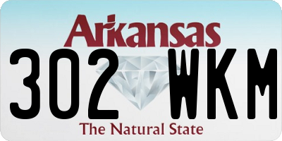 AR license plate 302WKM