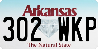 AR license plate 302WKP