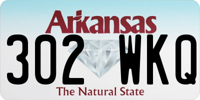 AR license plate 302WKQ