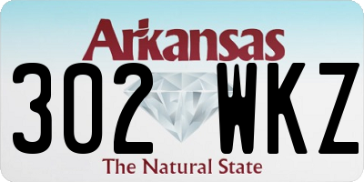 AR license plate 302WKZ