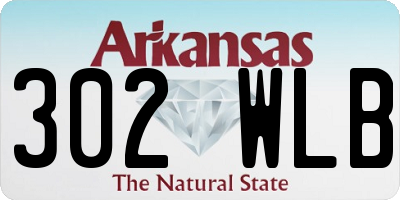AR license plate 302WLB
