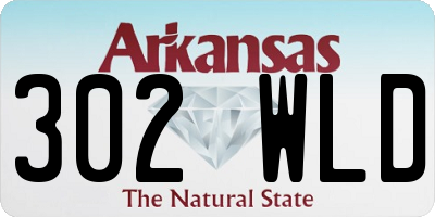 AR license plate 302WLD