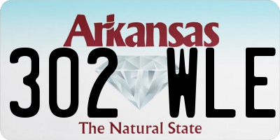 AR license plate 302WLE