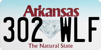 AR license plate 302WLF