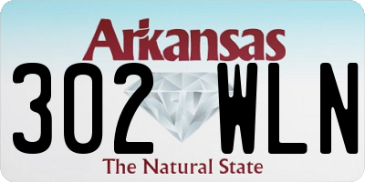 AR license plate 302WLN