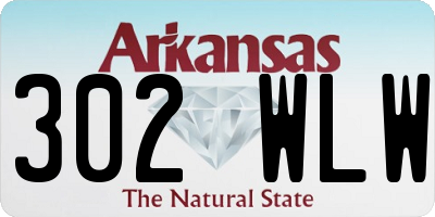 AR license plate 302WLW