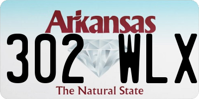 AR license plate 302WLX