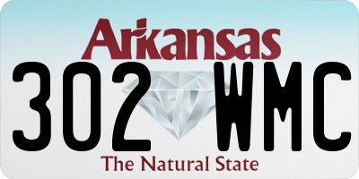 AR license plate 302WMC