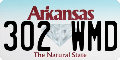 AR license plate 302WMD