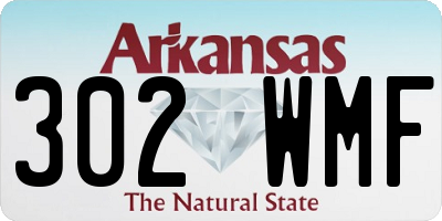 AR license plate 302WMF