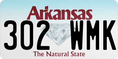 AR license plate 302WMK