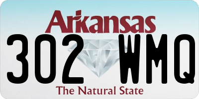 AR license plate 302WMQ