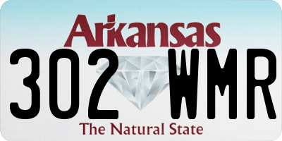 AR license plate 302WMR