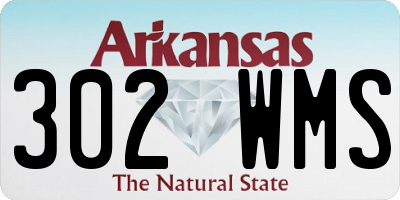 AR license plate 302WMS
