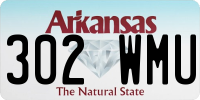 AR license plate 302WMU
