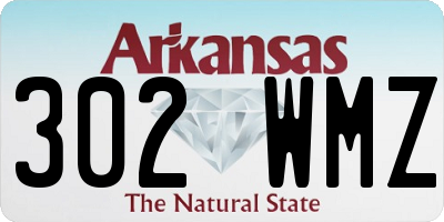 AR license plate 302WMZ