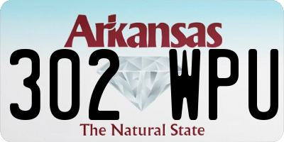 AR license plate 302WPU