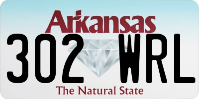 AR license plate 302WRL