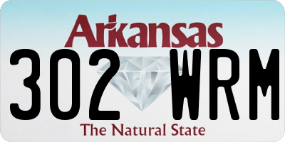 AR license plate 302WRM
