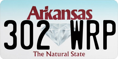 AR license plate 302WRP