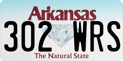 AR license plate 302WRS