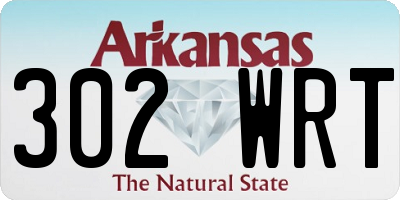 AR license plate 302WRT
