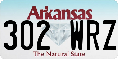 AR license plate 302WRZ