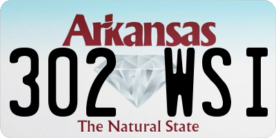 AR license plate 302WSI