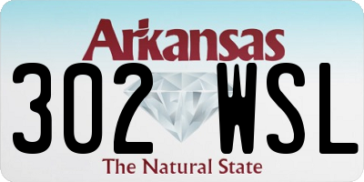AR license plate 302WSL