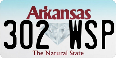 AR license plate 302WSP