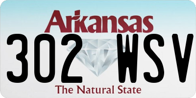 AR license plate 302WSV